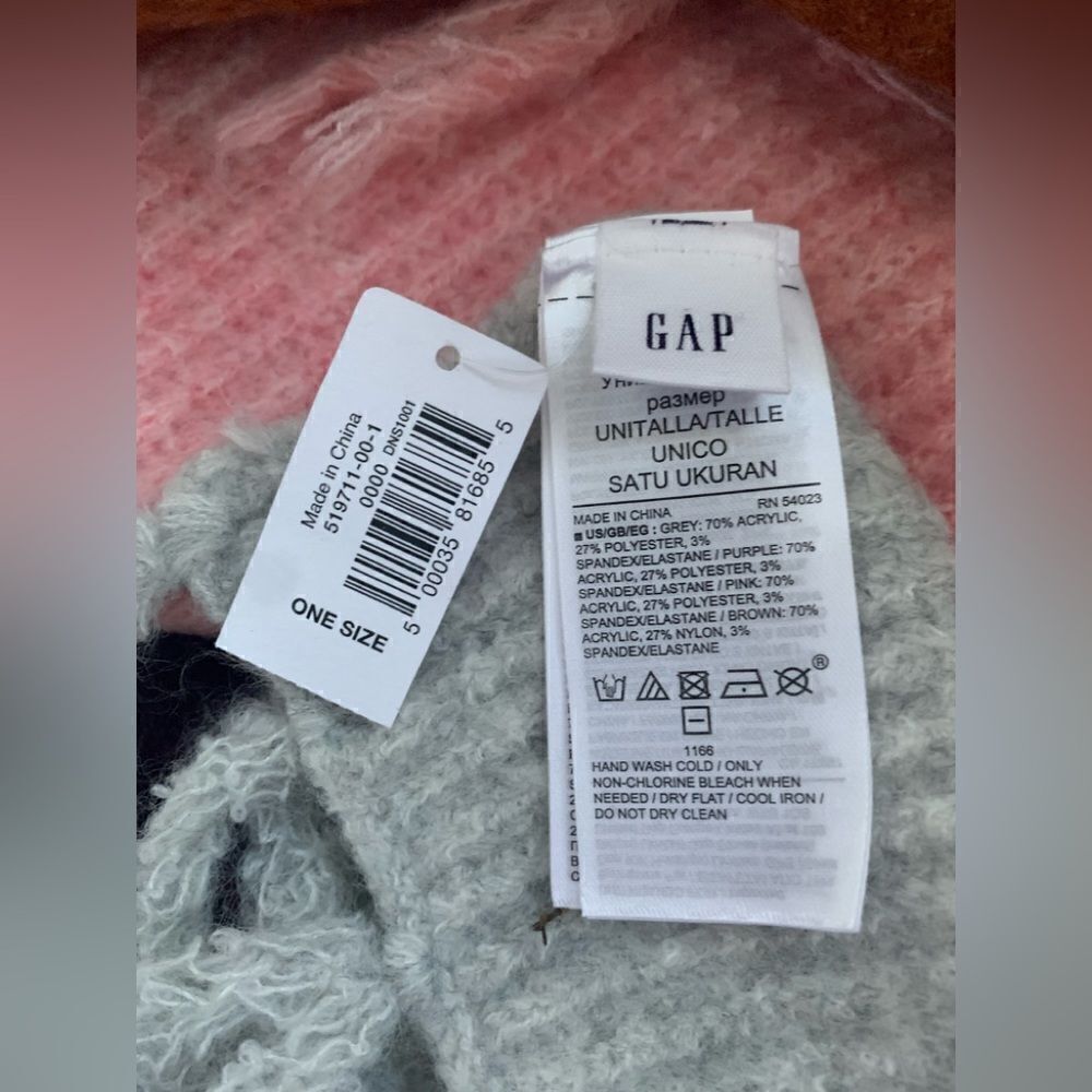 NWT Gap Color Block Scarf - Picture 5 of 5